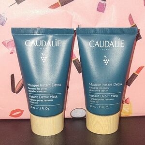 Caudalie 2 Pc. Travel Size Instant Detox Mask 1.1 Oz. Ea. NEW Sealed